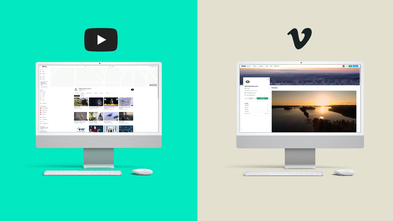 Videopalvelut vertailussa: YouTube vai Vimeo?