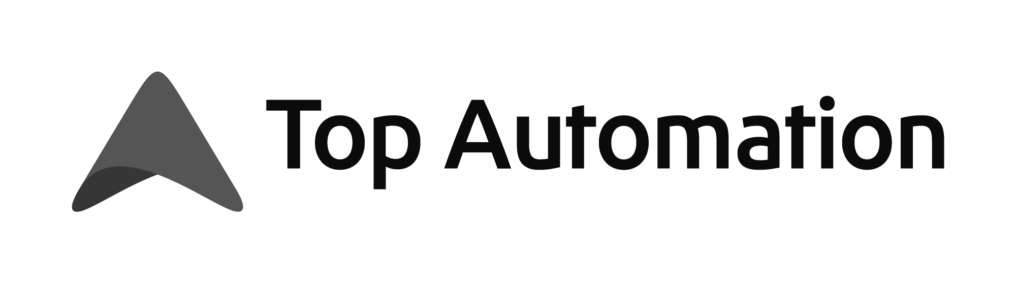 Top Automationin logo mustavalkoisena