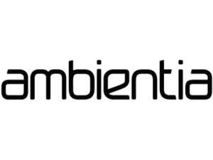 Mainsotoimisto Luman asiakkaan Ambientia Oy:n mustavalkoinen logotyyppi