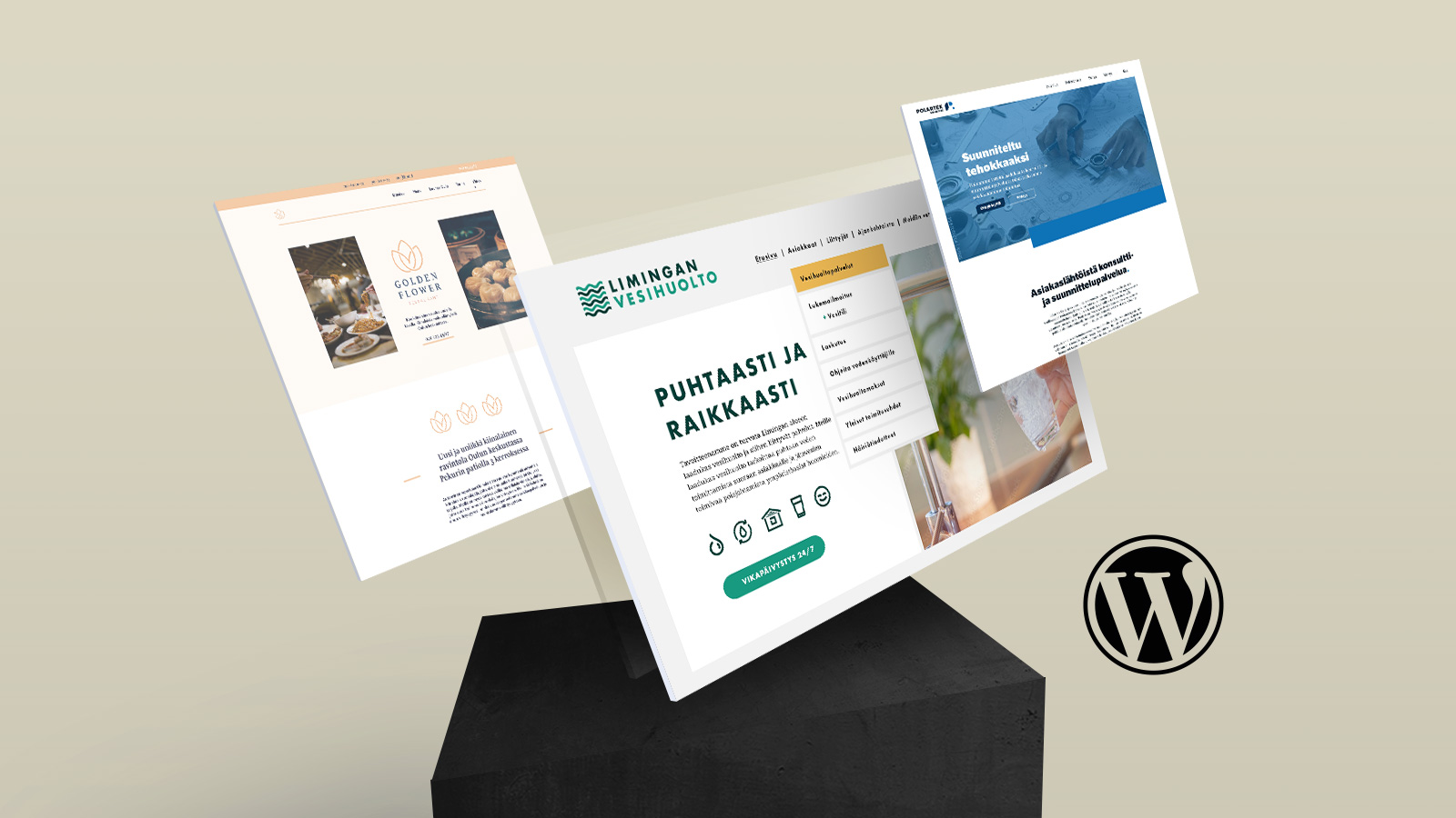 Mainostoimisto Luman WordPress-verkkosivuprojekteissa käytettyjä ulkoasuja ja teemoja