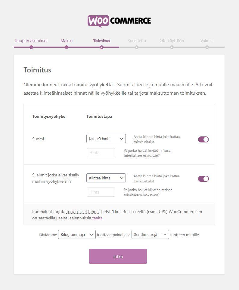 WooCommerce-verkkokaupan-toimitus-asetus-lomake